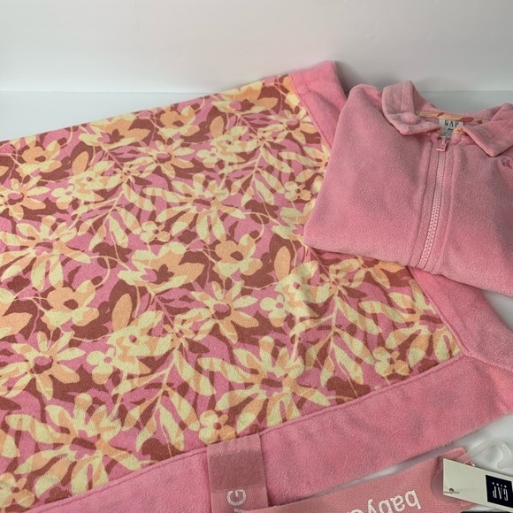 Gap Pink ZIP Terry Coverup & Match Beach Towel Perfect Gift Summer Fun - Picture 3 of 9